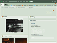 Tablet Screenshot of horrific.deviantart.com