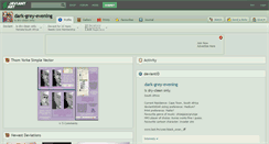 Desktop Screenshot of dark-grey-evening.deviantart.com
