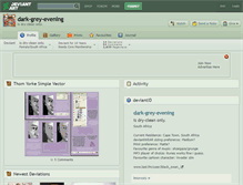 Tablet Screenshot of dark-grey-evening.deviantart.com