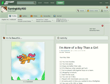 Tablet Screenshot of flamingkitty900.deviantart.com