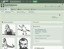 Tablet Screenshot of danieltedfeliciano.deviantart.com