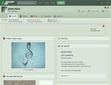 Tablet Screenshot of pixel-minx.deviantart.com