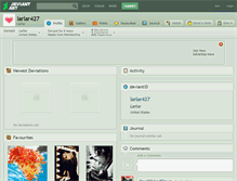 Tablet Screenshot of larlar427.deviantart.com