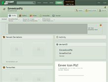 Tablet Screenshot of eeveeiconplz.deviantart.com