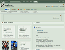 Tablet Screenshot of ladysinclair.deviantart.com