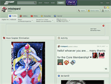 Tablet Screenshot of misslepard.deviantart.com