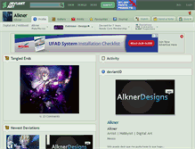 Tablet Screenshot of alkner.deviantart.com