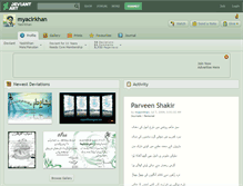 Tablet Screenshot of myacirkhan.deviantart.com
