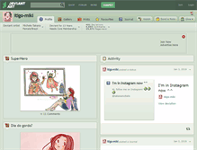 Tablet Screenshot of itigo-miki.deviantart.com