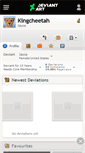 Mobile Screenshot of kingcheetah.deviantart.com