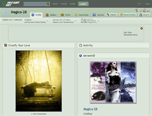 Tablet Screenshot of magica-28.deviantart.com