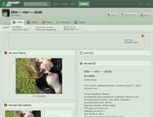 Tablet Screenshot of bite-----me-----dude.deviantart.com