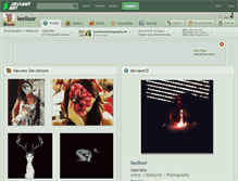 Tablet Screenshot of leelloor.deviantart.com
