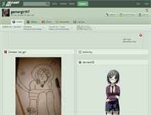 Tablet Screenshot of gamergirl97.deviantart.com