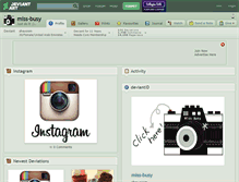 Tablet Screenshot of miss-busy.deviantart.com