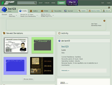 Tablet Screenshot of lvx123.deviantart.com