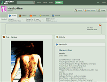 Tablet Screenshot of hanako-hime.deviantart.com