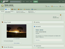 Tablet Screenshot of dylan-james.deviantart.com