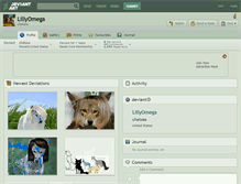 Tablet Screenshot of lillyomega.deviantart.com