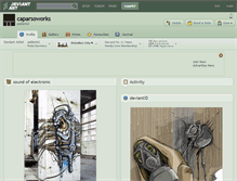 Tablet Screenshot of caparsoworks.deviantart.com