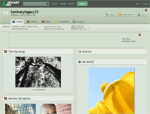 Tablet Screenshot of luminarylegacy33.deviantart.com