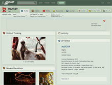 Tablet Screenshot of mak589.deviantart.com