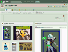 Tablet Screenshot of blacktothefuture.deviantart.com