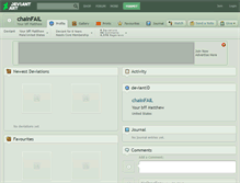 Tablet Screenshot of chainfail.deviantart.com