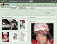 Tablet Screenshot of ben-no.deviantart.com