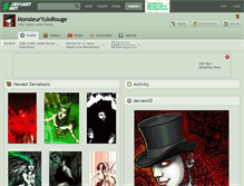 Tablet Screenshot of monsieuryulorouge.deviantart.com