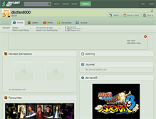 Tablet Screenshot of dbzfan8000.deviantart.com