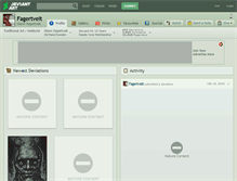 Tablet Screenshot of fagertveit.deviantart.com