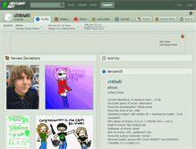 Tablet Screenshot of chibialli.deviantart.com