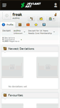 Mobile Screenshot of freak.deviantart.com
