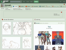 Tablet Screenshot of kenosaki.deviantart.com