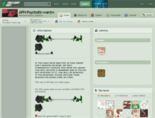 Tablet Screenshot of aph-psychotic-ward.deviantart.com