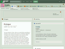 Tablet Screenshot of endalia.deviantart.com