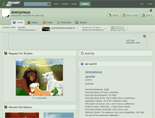 Tablet Screenshot of anonymoux.deviantart.com