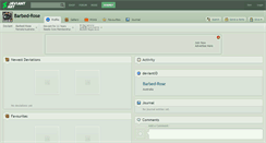 Desktop Screenshot of barbed-rose.deviantart.com