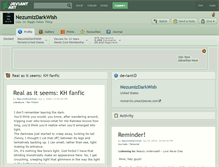 Tablet Screenshot of nezumizdarkwish.deviantart.com