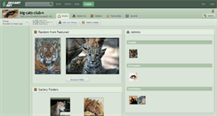 Desktop Screenshot of big-cats-club.deviantart.com