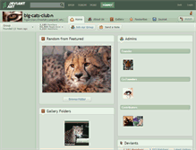 Tablet Screenshot of big-cats-club.deviantart.com