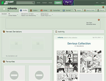 Tablet Screenshot of mihenta.deviantart.com