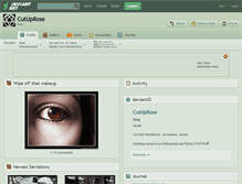 Tablet Screenshot of cutuprose.deviantart.com