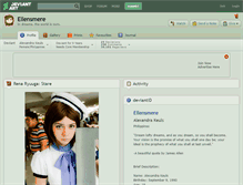 Tablet Screenshot of ellensmere.deviantart.com