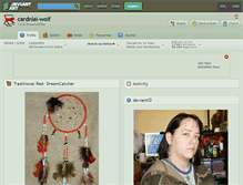 Tablet Screenshot of cardnial-wolf.deviantart.com