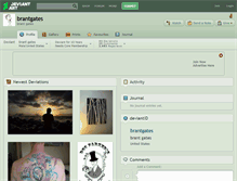 Tablet Screenshot of brantgates.deviantart.com