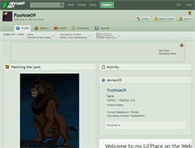 Tablet Screenshot of foxhole09.deviantart.com