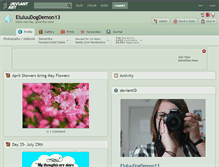 Tablet Screenshot of eluluudogdemon13.deviantart.com
