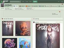 Tablet Screenshot of joshmaule.deviantart.com